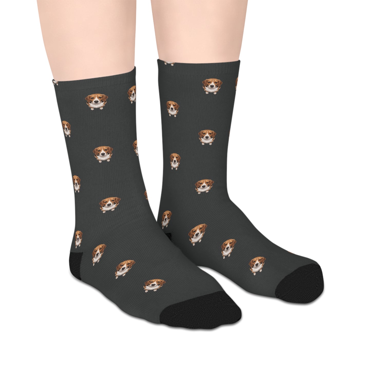 Mid-length Socks (Dark Grey)