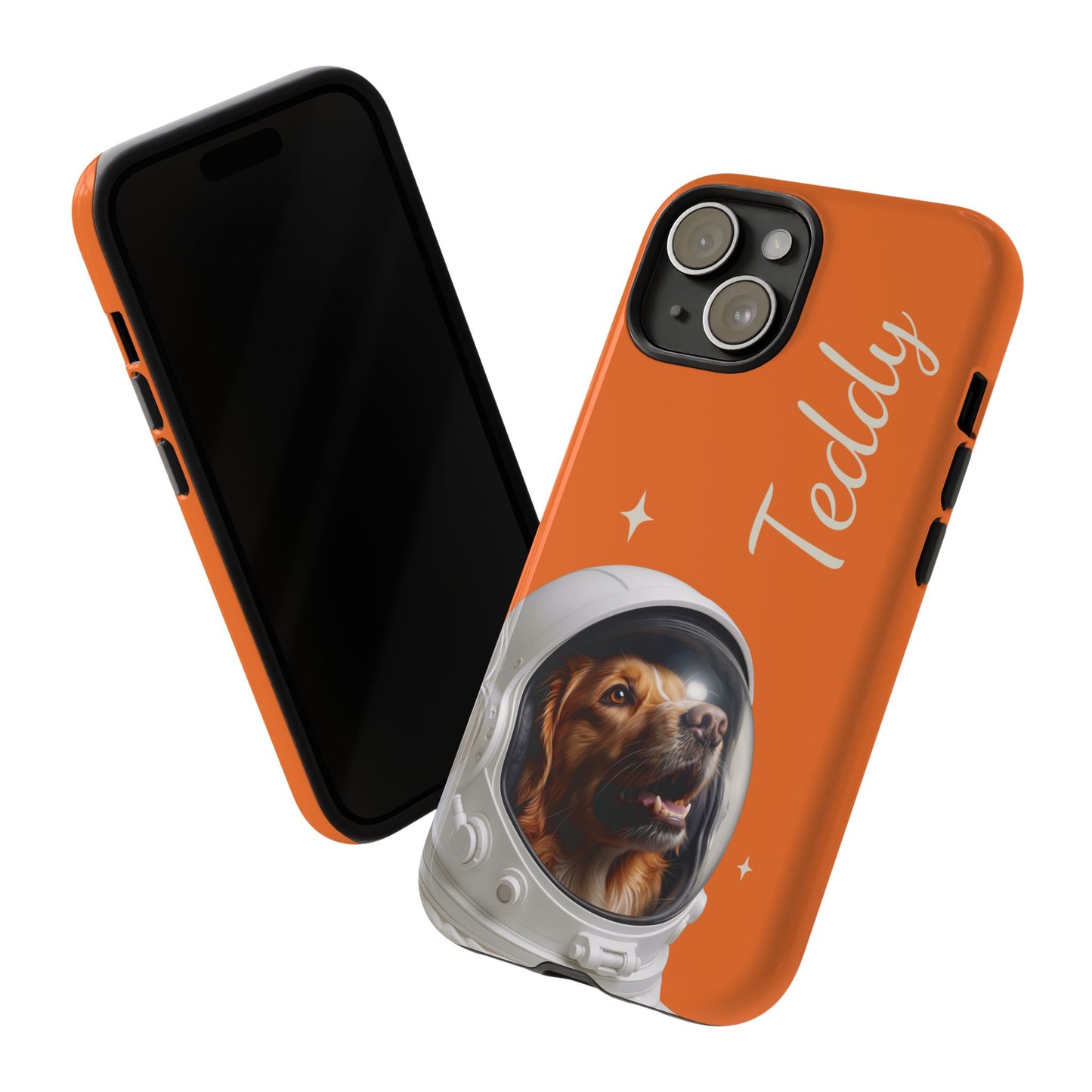 Funda Resistente Retrato de Mascota Astronauta
