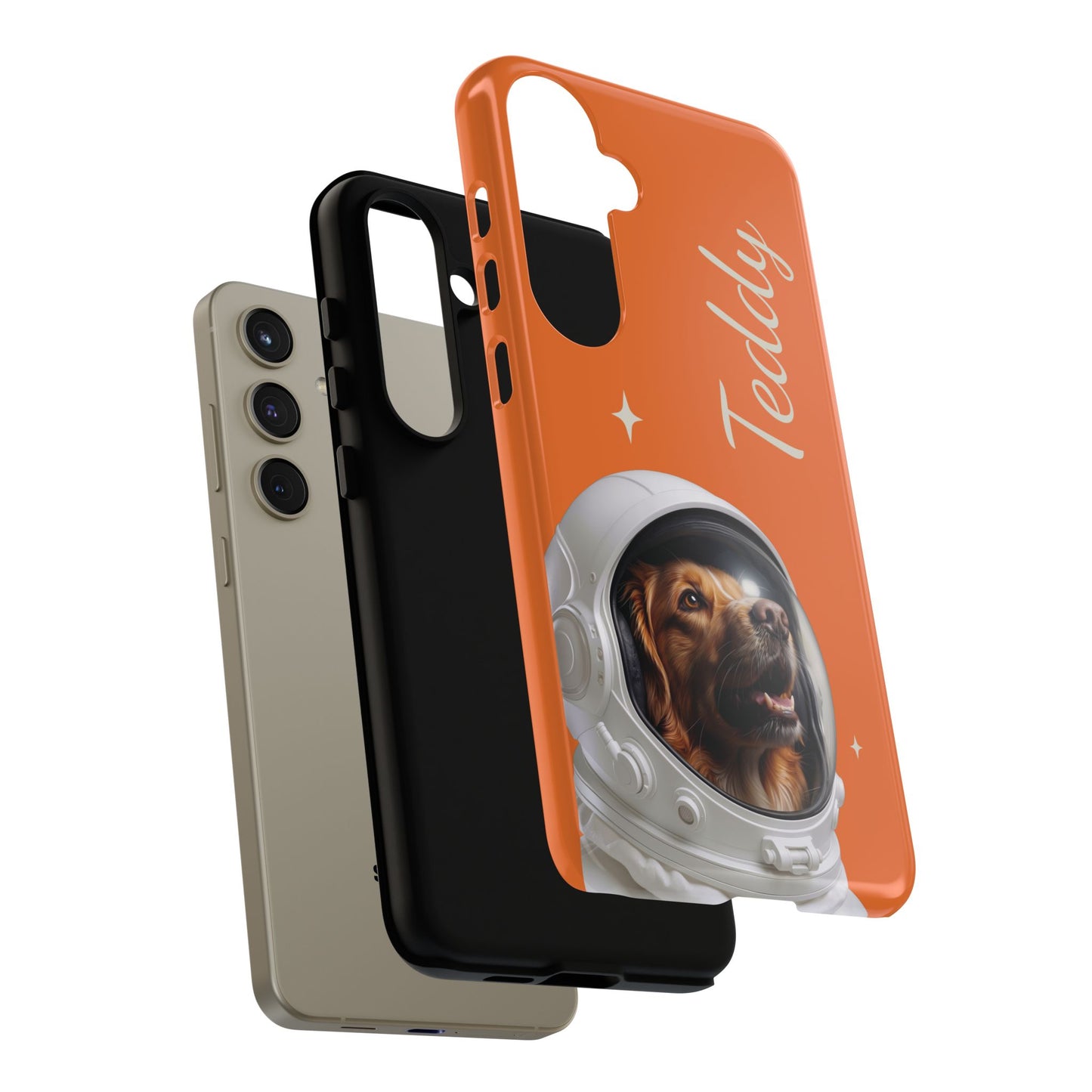 Funda Resistente Retrato de Mascota Astronauta