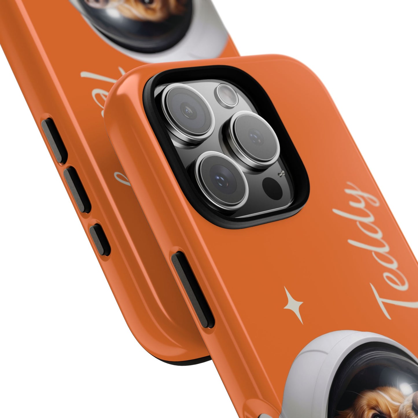 Funda Resistente Retrato de Mascota Astronauta