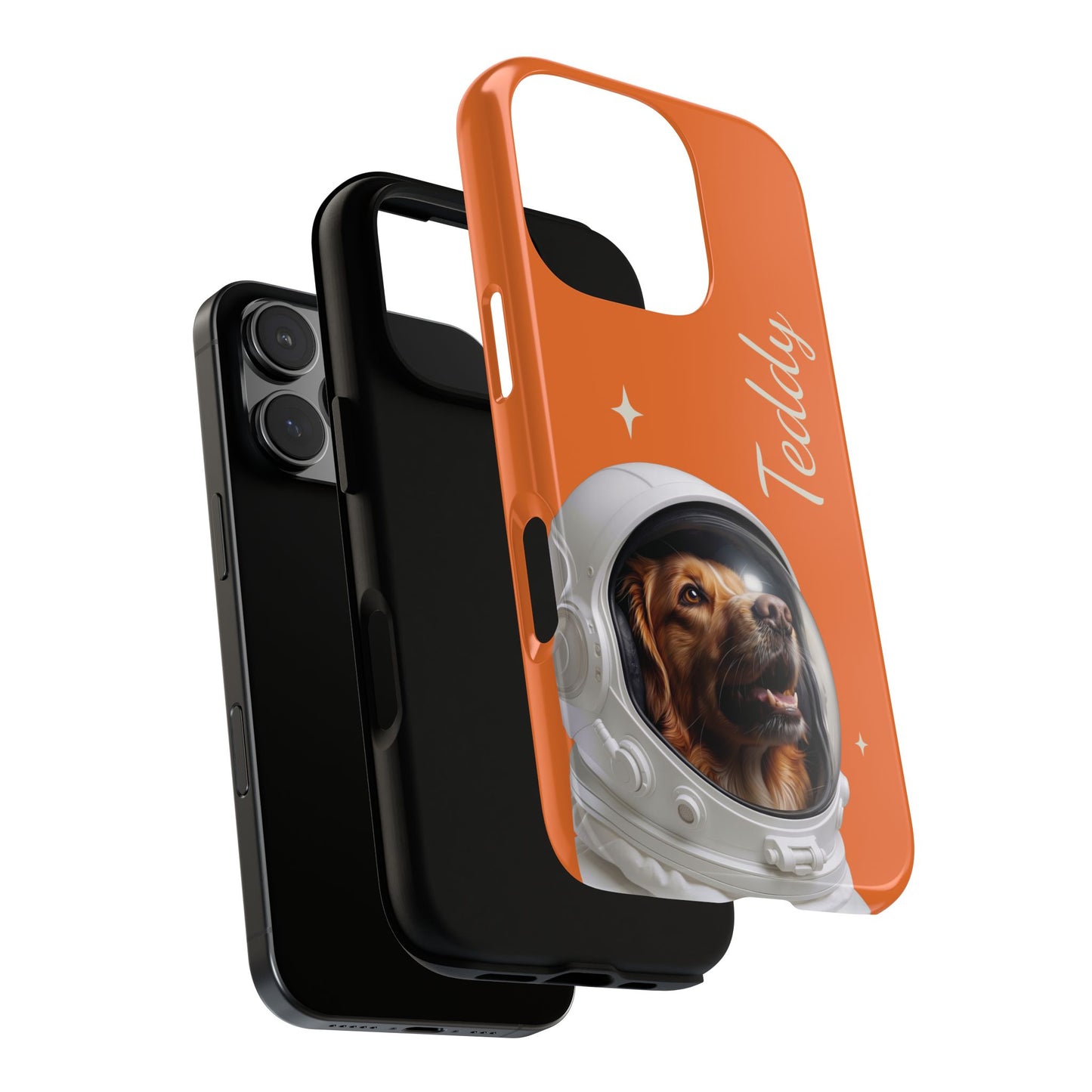 Funda Resistente Retrato de Mascota Astronauta