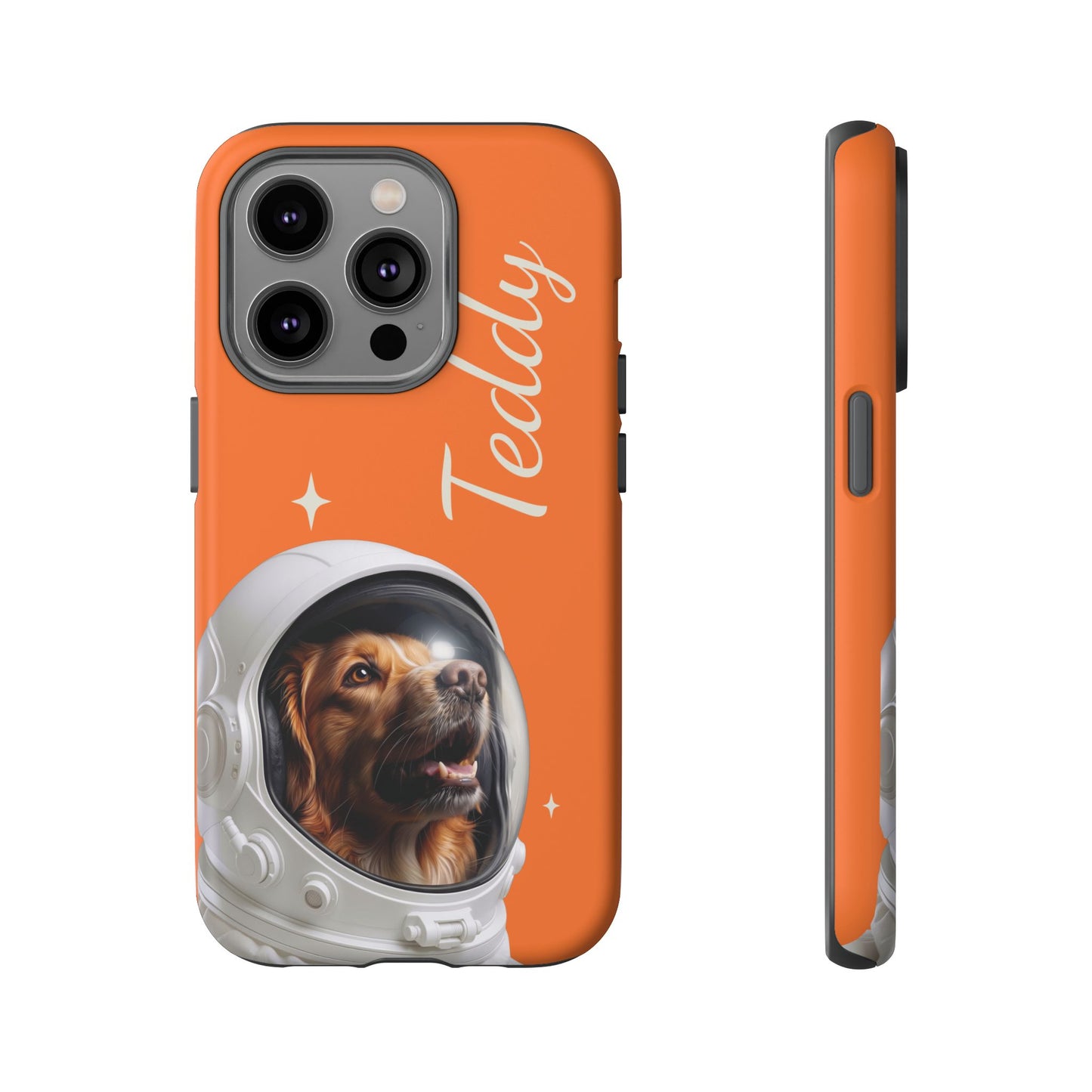 Funda Resistente Retrato de Mascota Astronauta