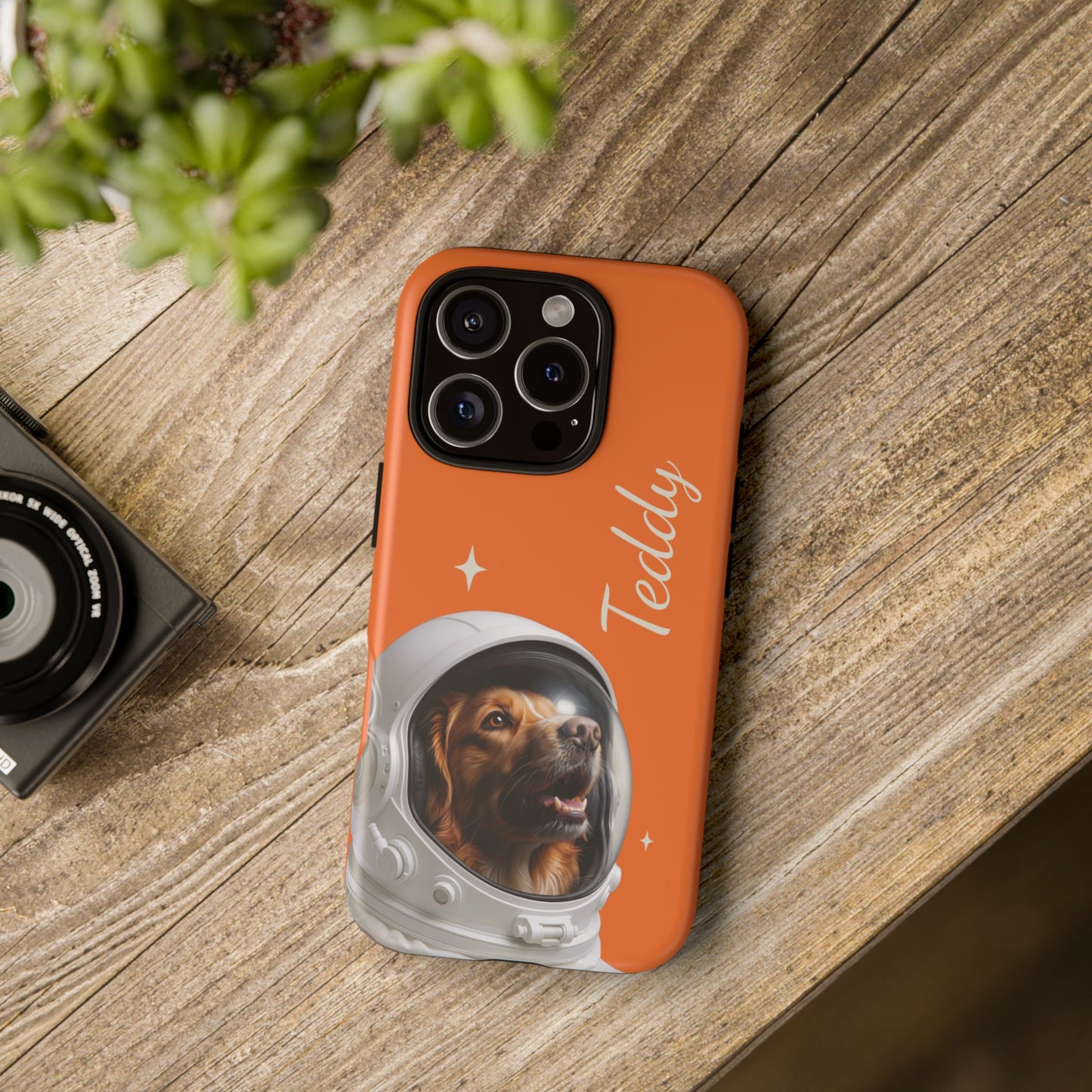 Funda Resistente Retrato de Mascota Astronauta