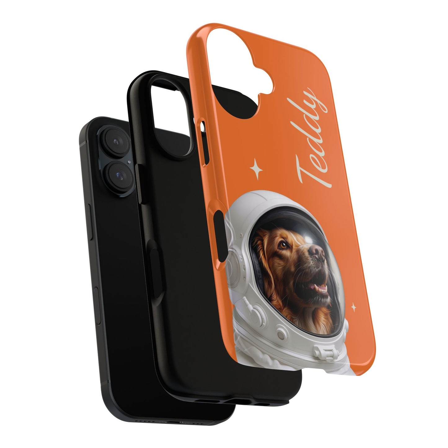 Funda Resistente Retrato de Mascota Astronauta