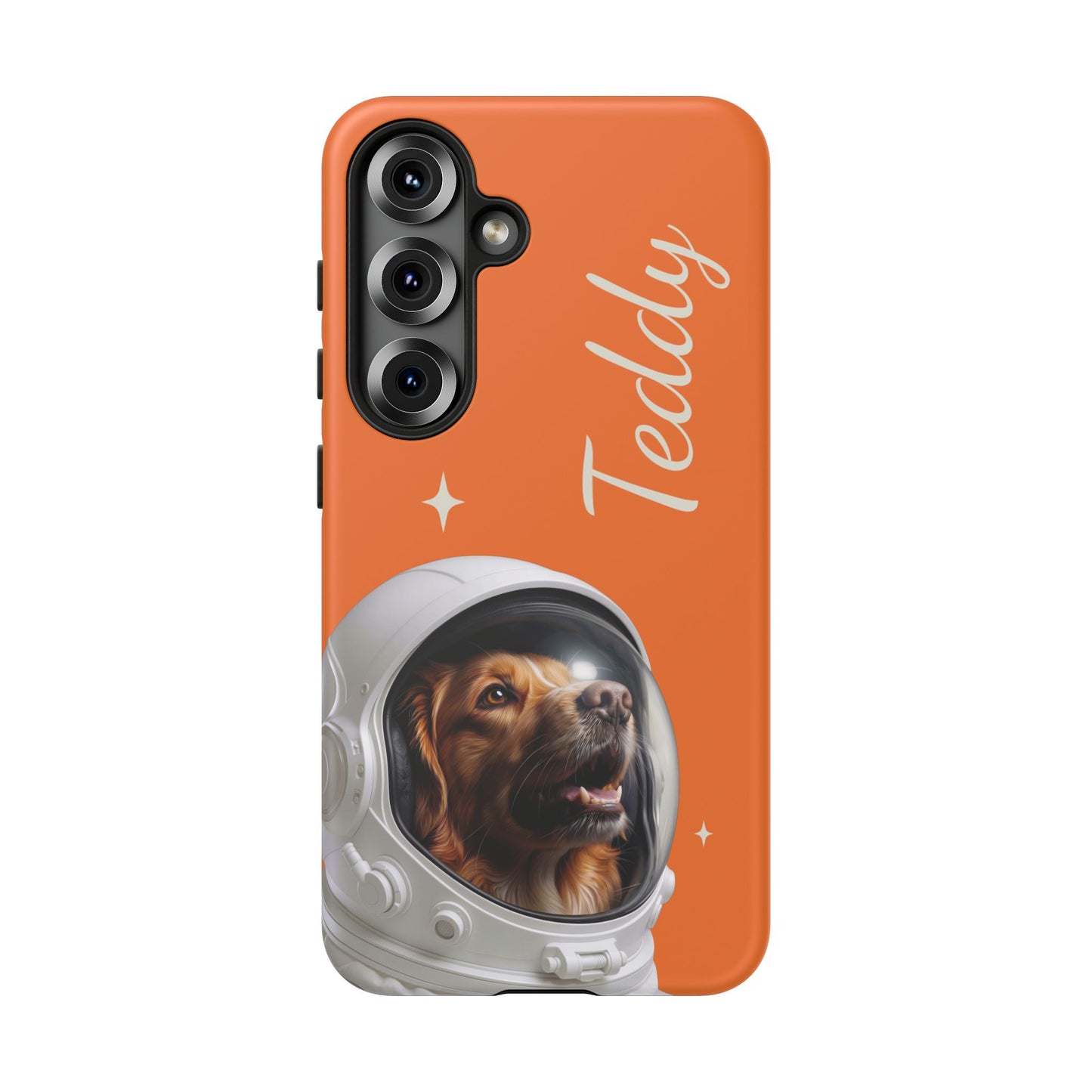 Funda Resistente Retrato de Mascota Astronauta