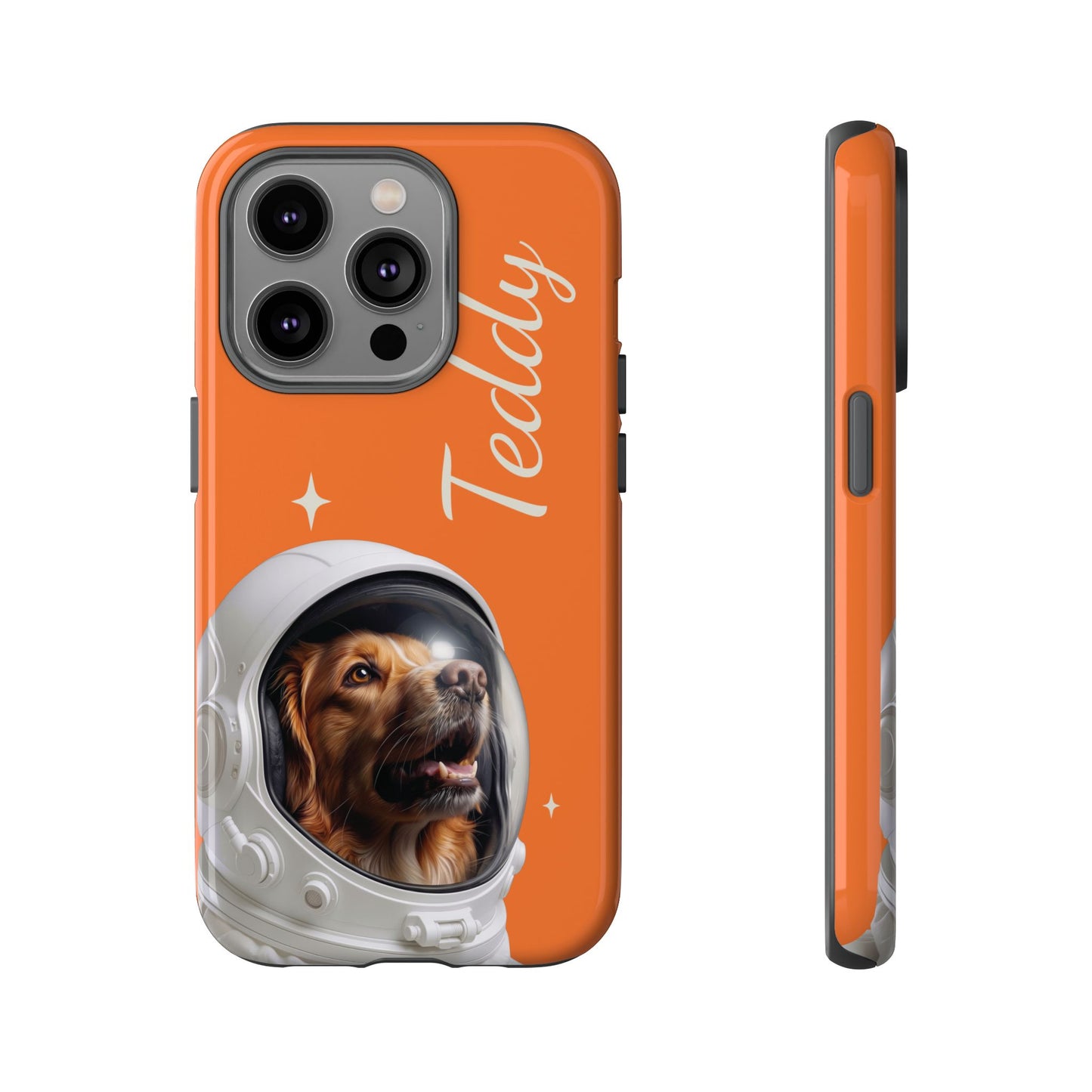 Funda Resistente Retrato de Mascota Astronauta