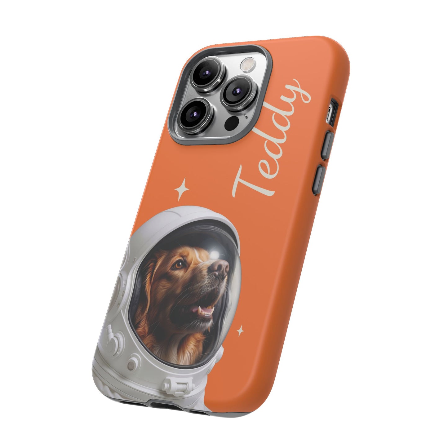 Funda Resistente Retrato de Mascota Astronauta