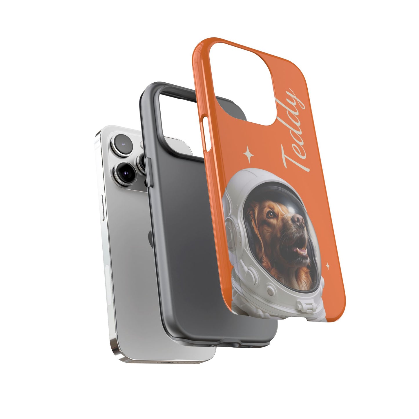 Funda Resistente Retrato de Mascota Astronauta