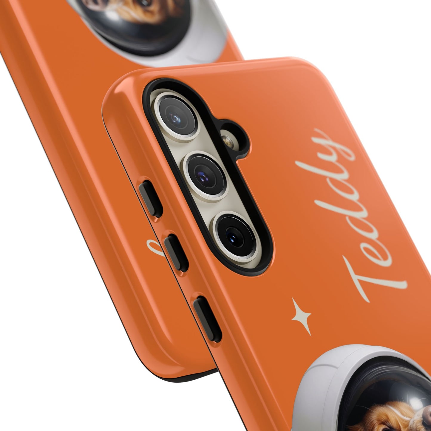 Funda Resistente Retrato de Mascota Astronauta