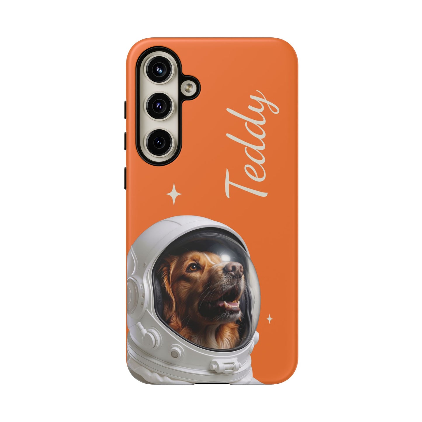 Funda Resistente Retrato de Mascota Astronauta