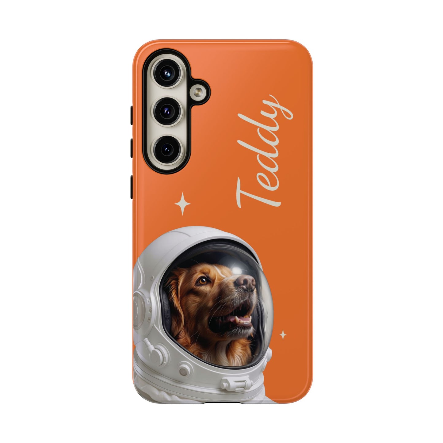 Funda Resistente Retrato de Mascota Astronauta