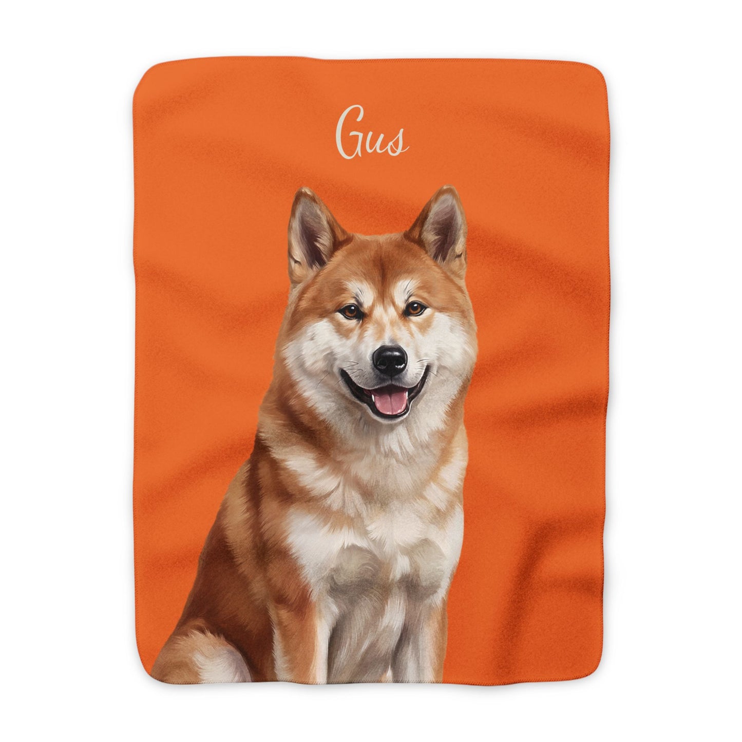 Custom Name Sherpa Fleece (Orange)