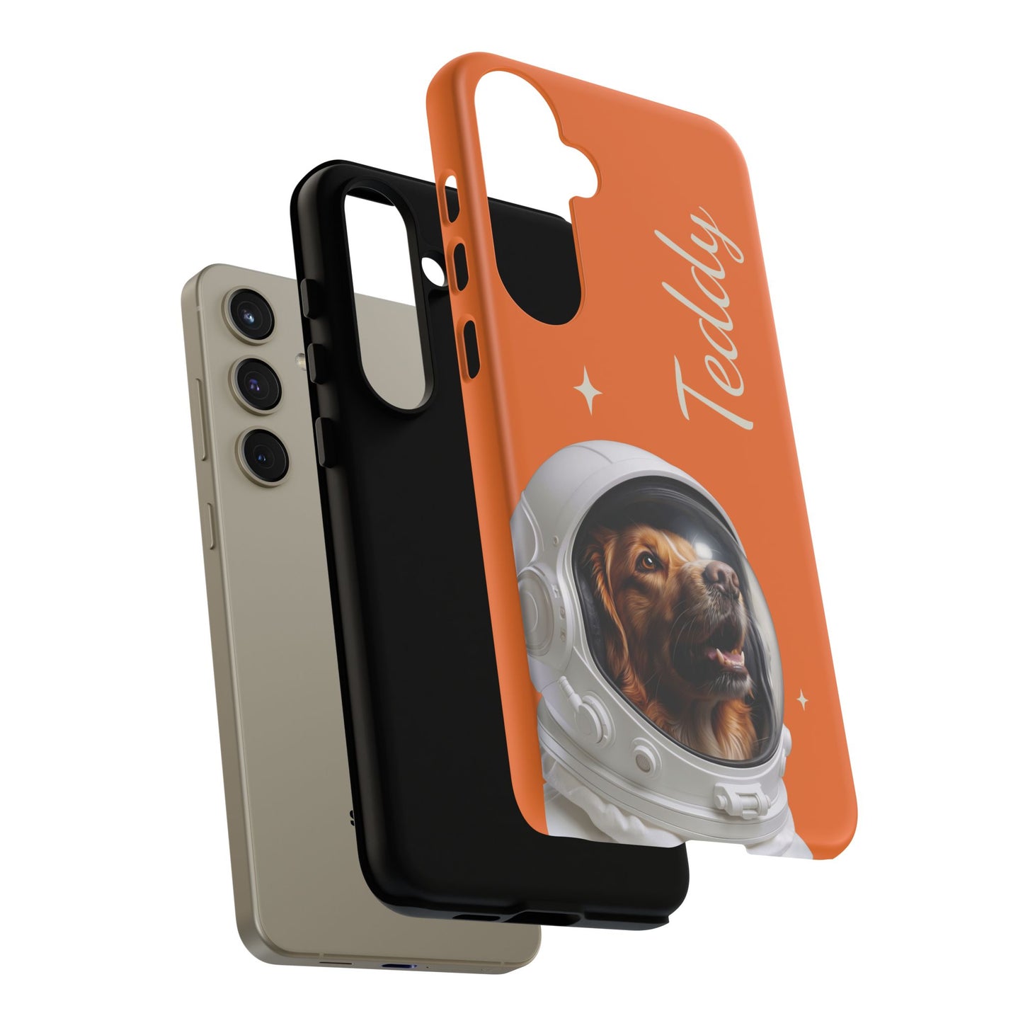 Funda Resistente Retrato de Mascota Astronauta