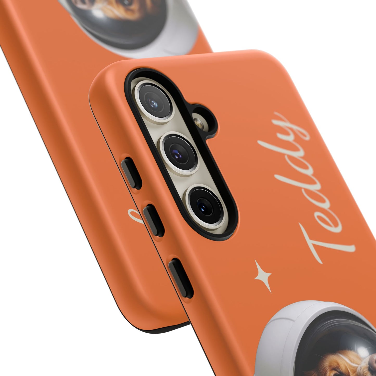 Funda Resistente Retrato de Mascota Astronauta