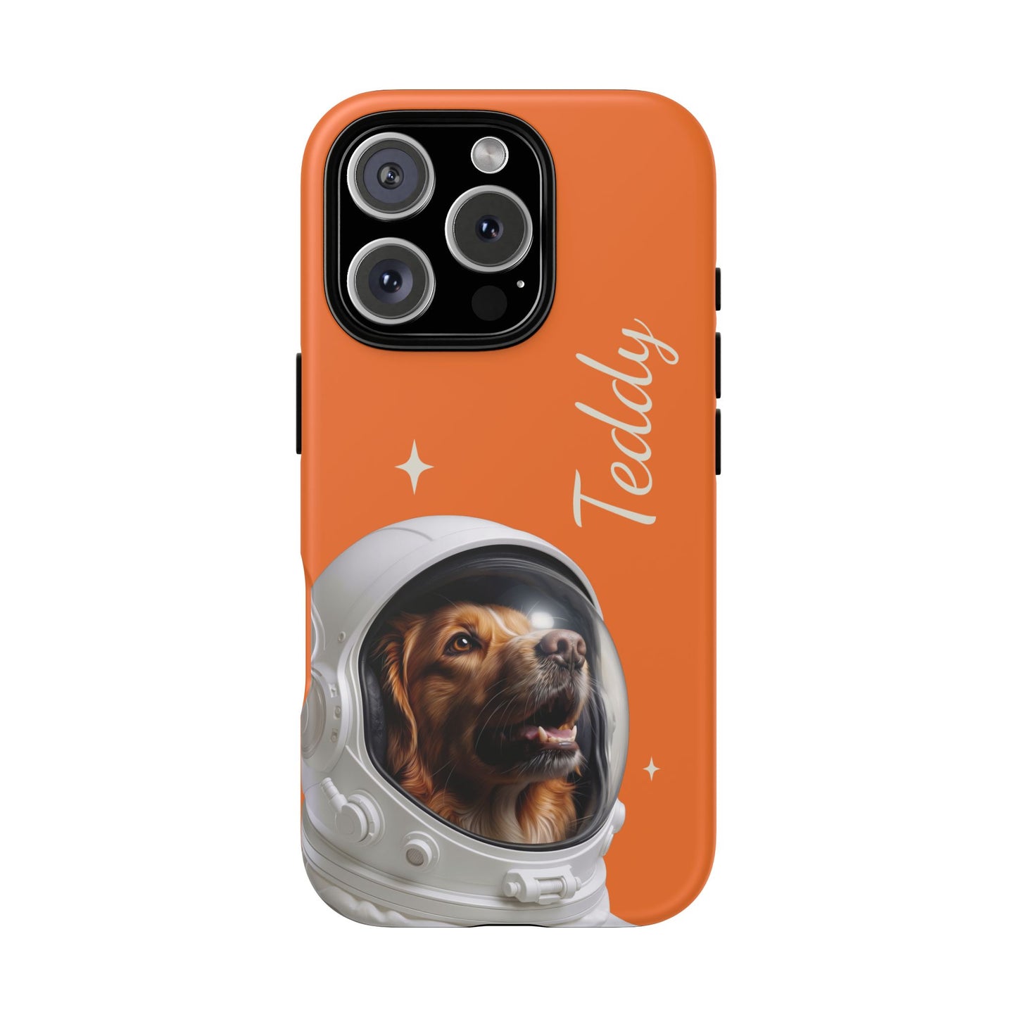 Funda Resistente Retrato de Mascota Astronauta