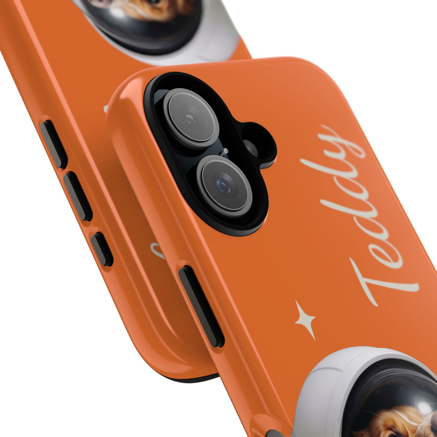 Funda Resistente Retrato de Mascota Astronauta