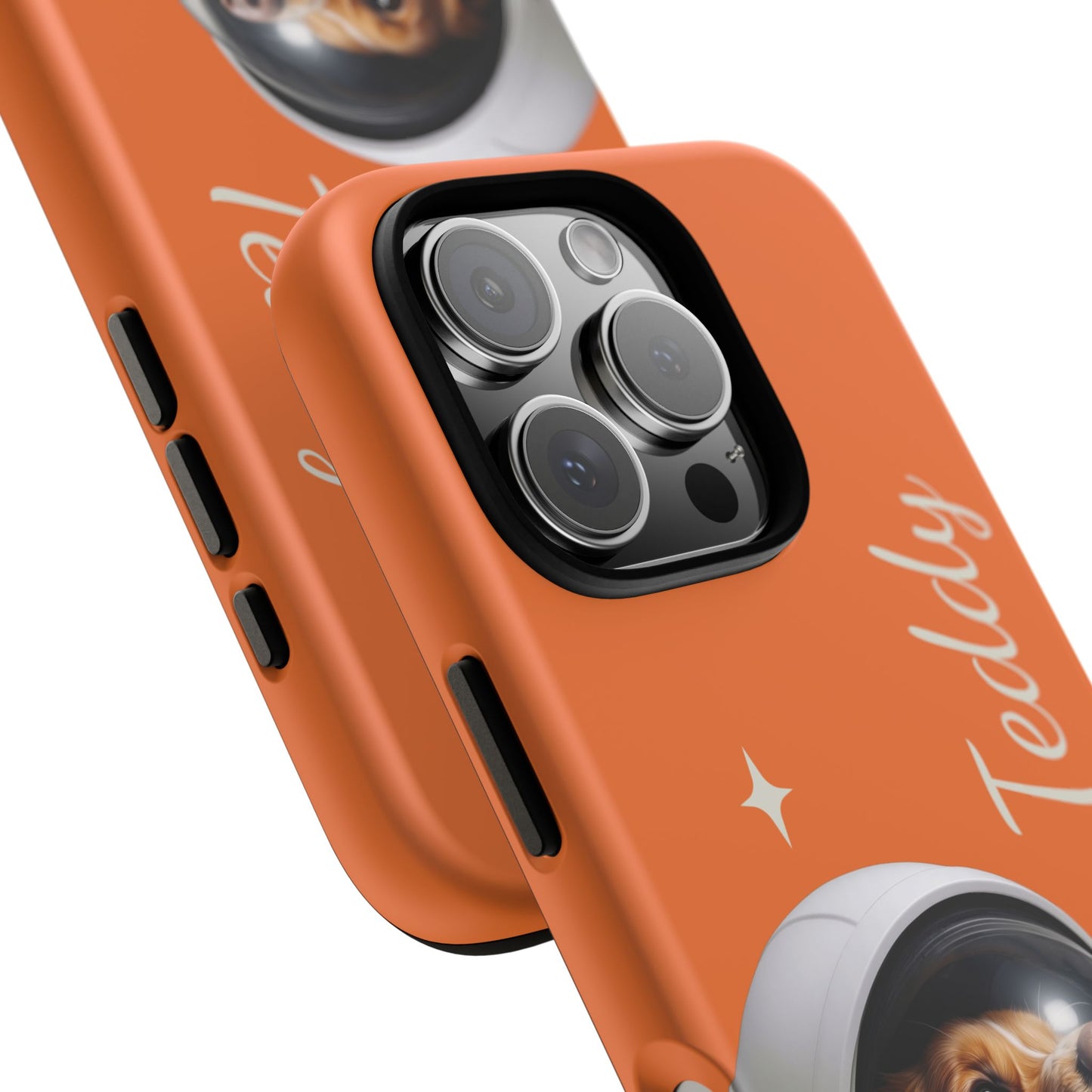 Funda Resistente Retrato de Mascota Astronauta