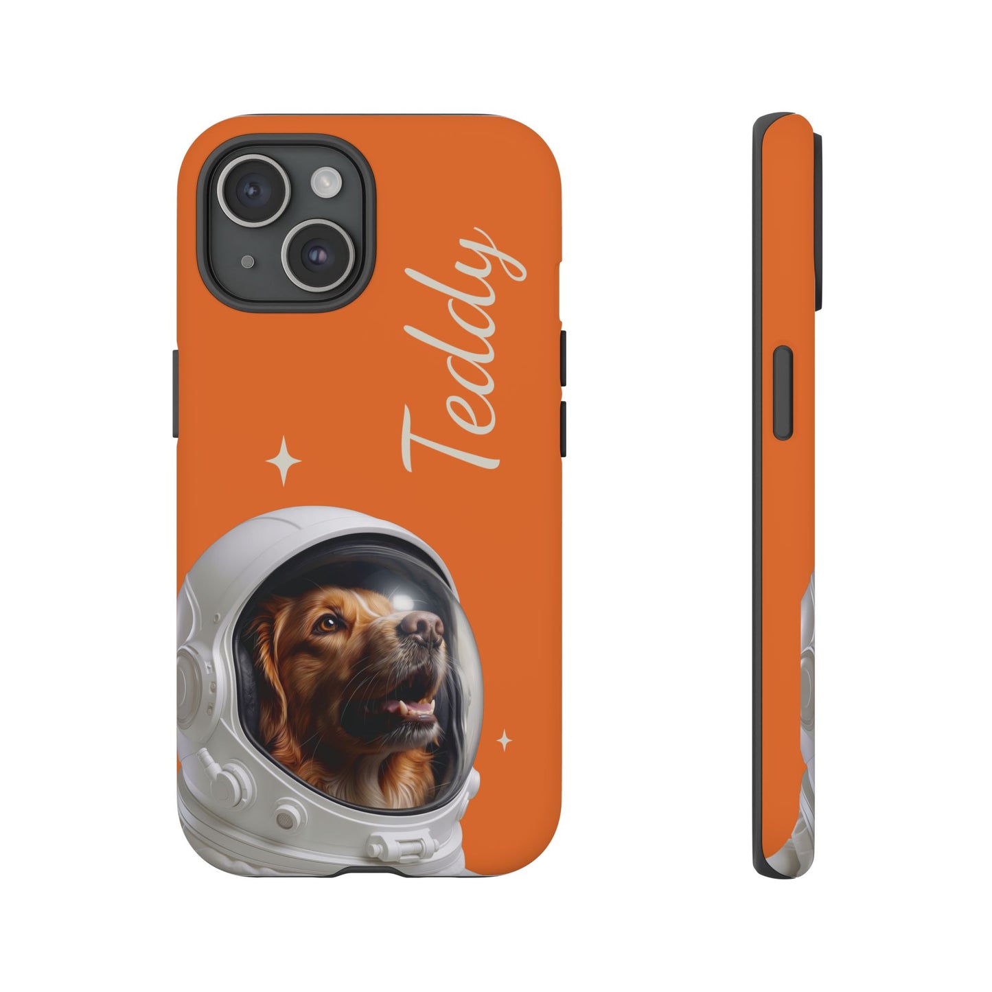 Funda Resistente Retrato de Mascota Astronauta