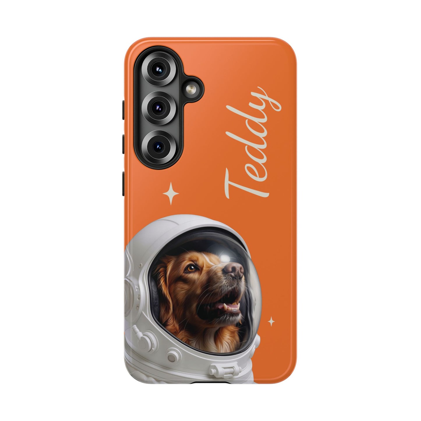 Funda Resistente Retrato de Mascota Astronauta