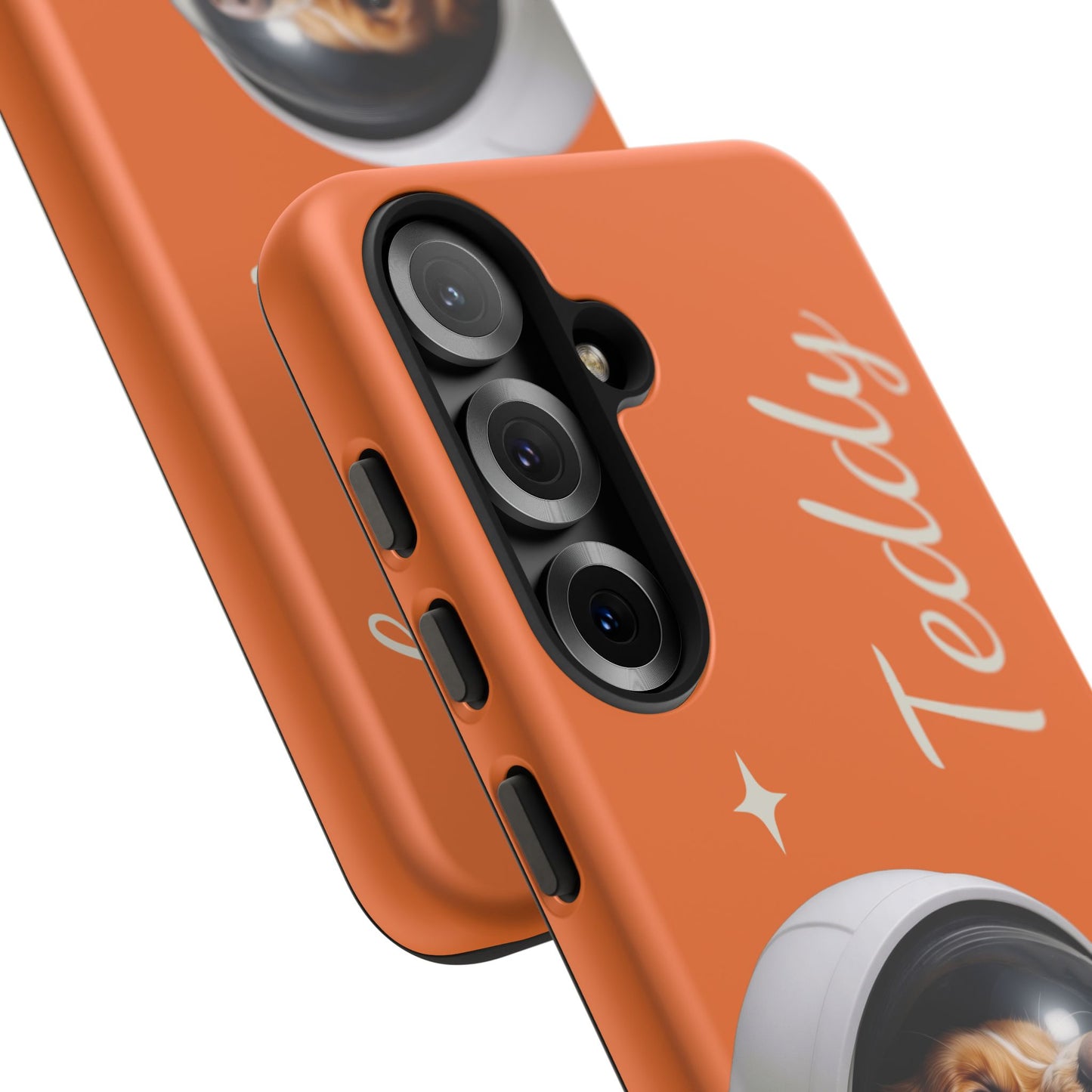 Funda Resistente Retrato de Mascota Astronauta