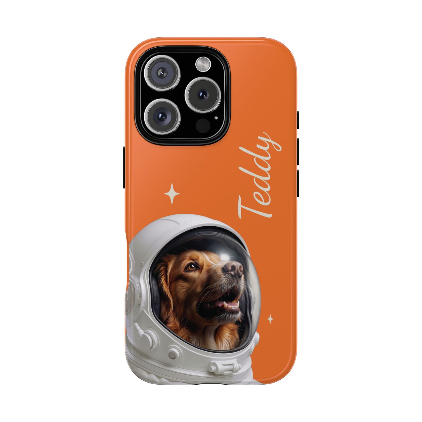 Funda Resistente Retrato de Mascota Astronauta