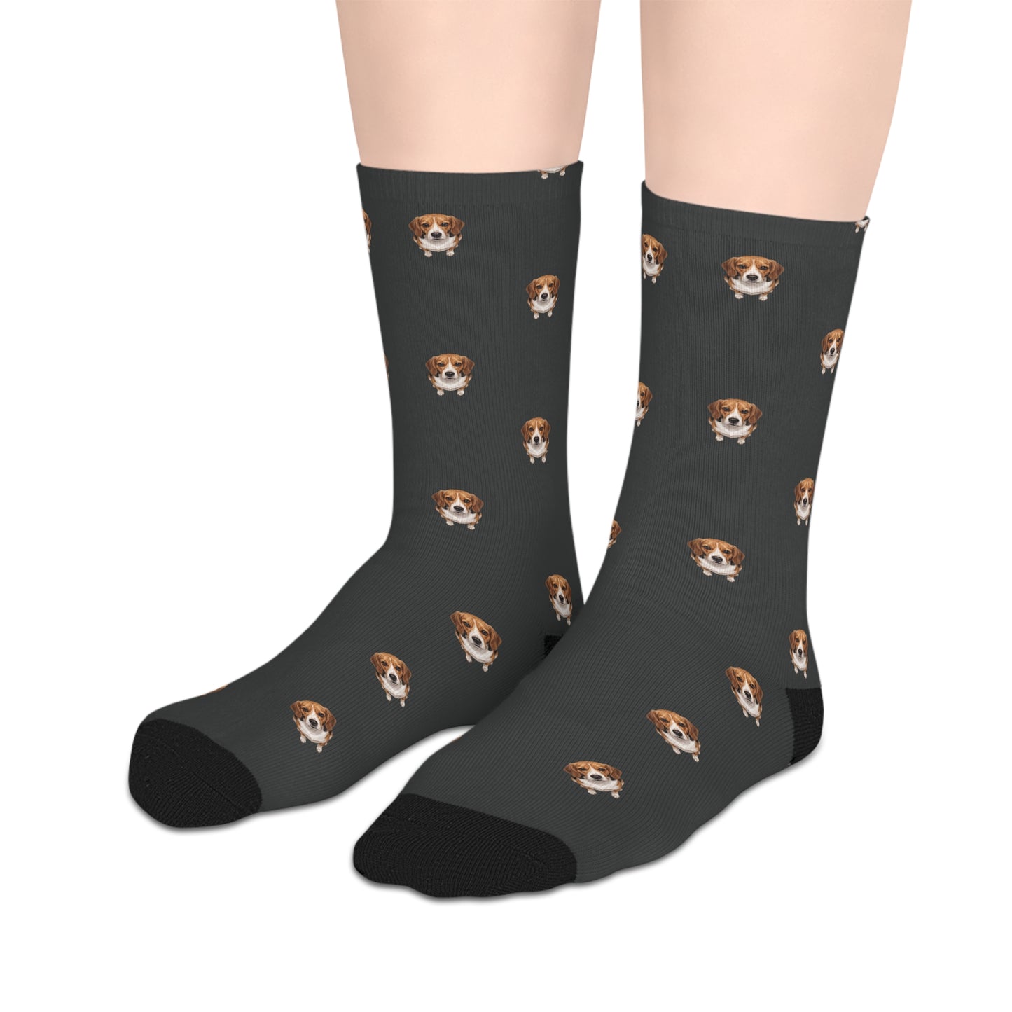 Mid-length Socks (Dark Grey)