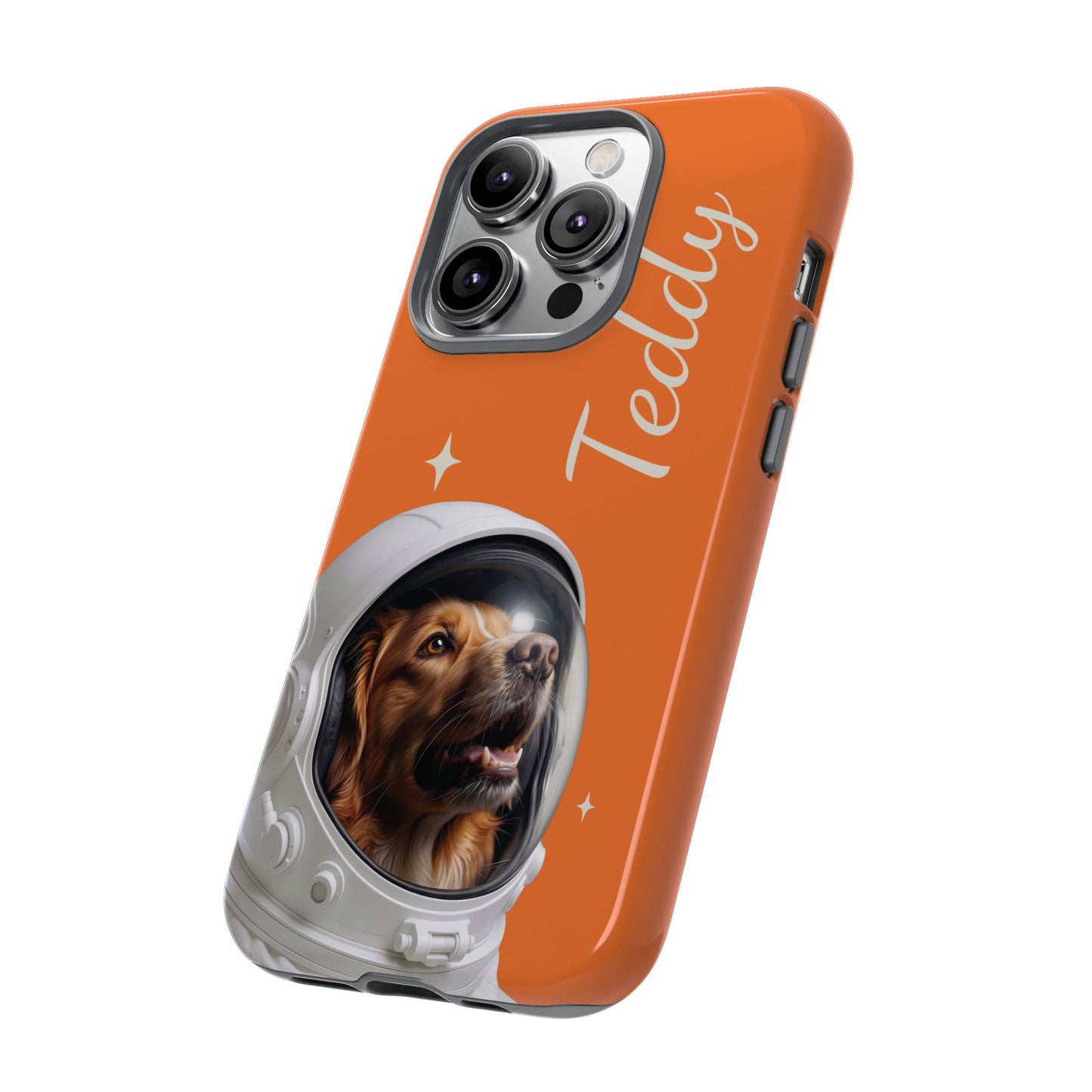 Funda Resistente Retrato de Mascota Astronauta